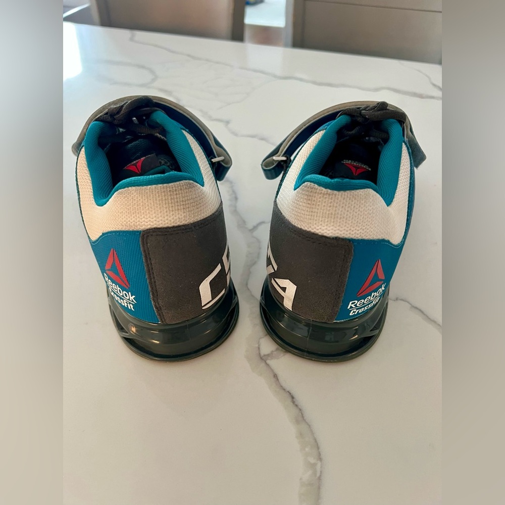 GUC Reebok Lifter Plus CF74 U-Form CrossFit Lifting Shoes, Teal, Men’s Size 12 - Picture 9 of 10